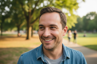 Realistyczne zdjęcie profilowe mężczyzny